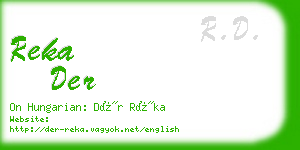 reka der business card